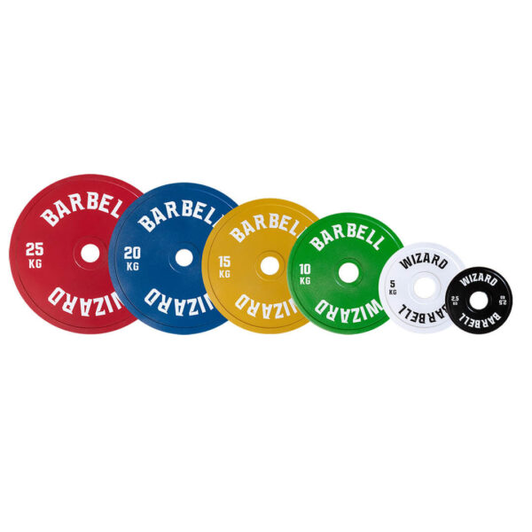 DISCOS CALIBRADOS BARBELL WIZARD ACERO - Imagen 1